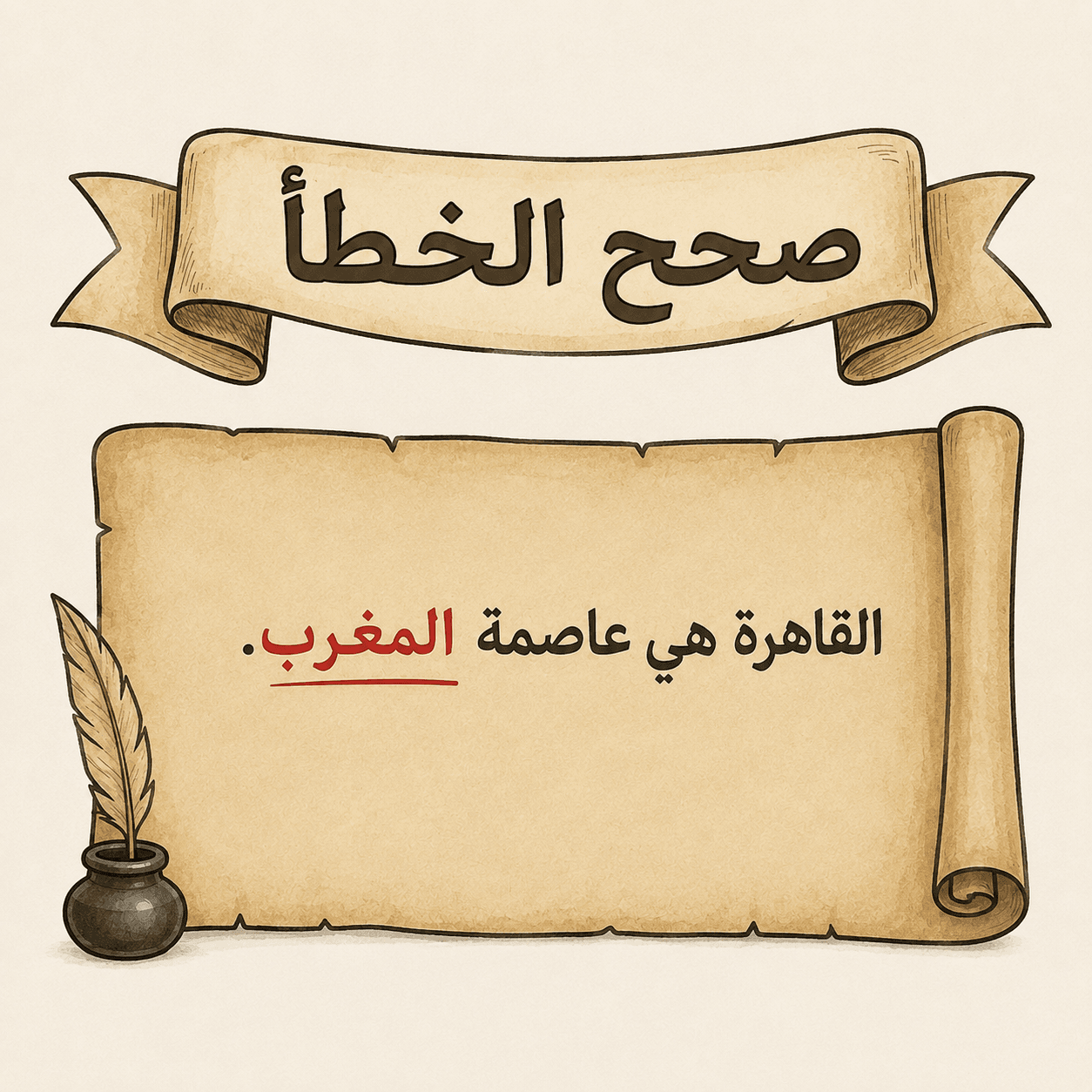 صحح الخطأ